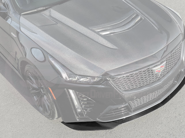2022-PRESENT CADILLAC CT5-V BLACKWING SEDAN | FACTORY STYLE CARBON FIBER FRONT LIP SPLITTER GROUND EFFECTS